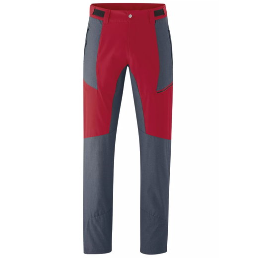 Maier Sports Funktions-/Trekkinghose Kerid - wasserabweisend - rot/blau Herren